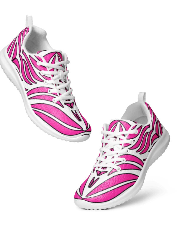 Pink Energy: Symmetrischer Flow-Print Women's Athletic Shoes product image (4)