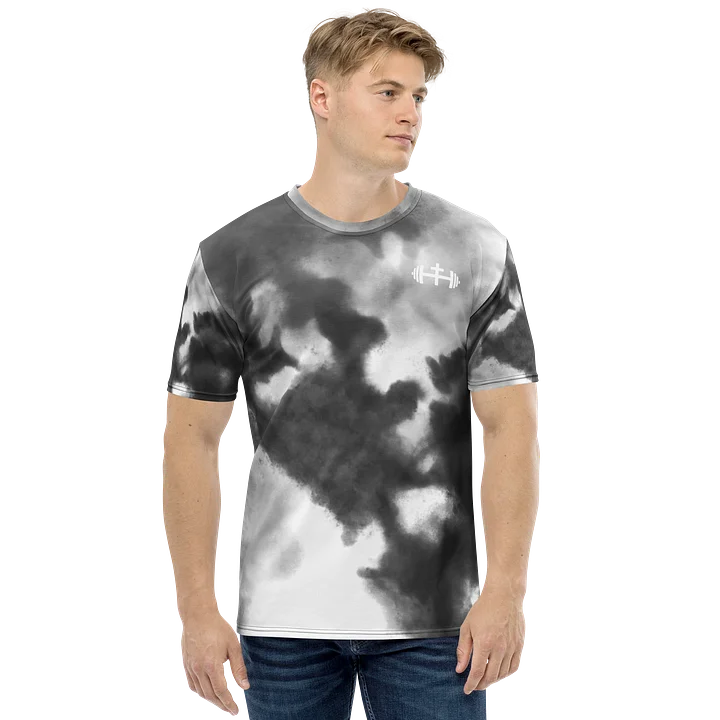 His House Mens Performance T-Shirt - B&W Tie Dye product image (2)