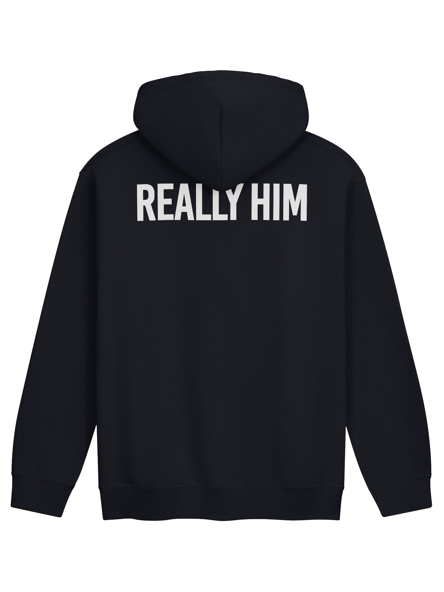 Really Him White Hoodie product image (2)