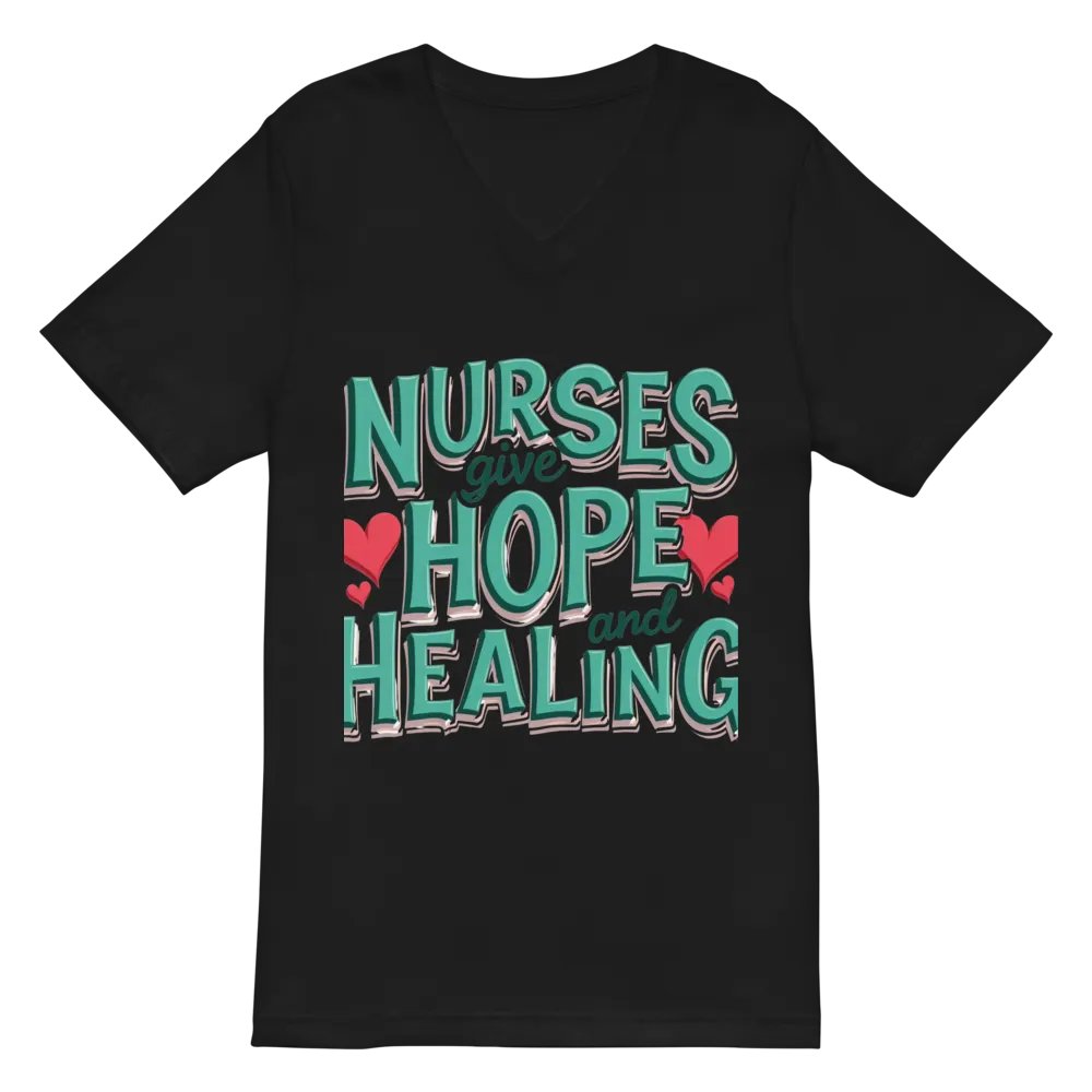 Hope and Healing Nurses V-Neck Tee product image (3)