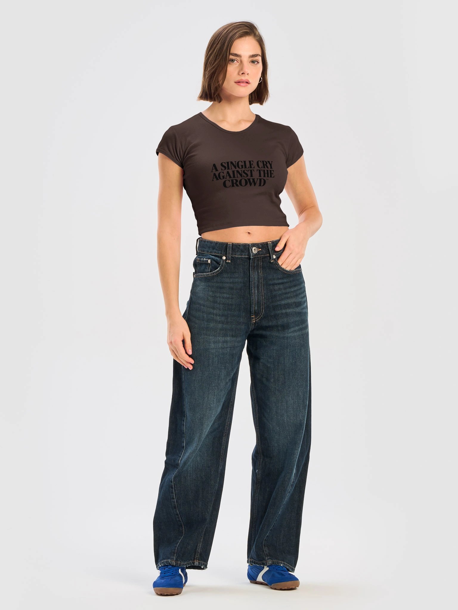 A Single Cry Against the Crowd™ — Women’s Signature Tee | Brown Edition product image (5)