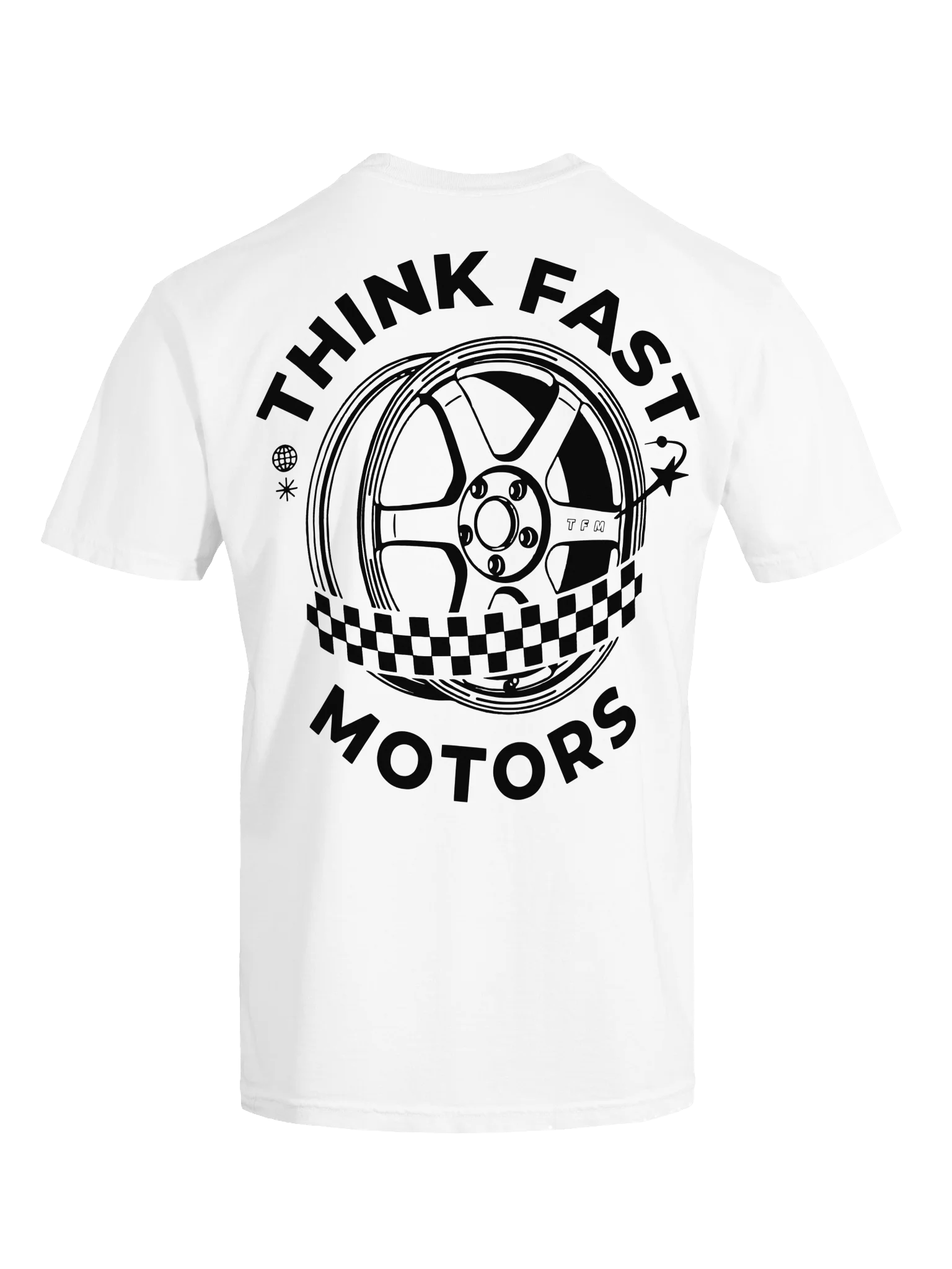 Think Fast Motors Global Tee - White product image (7)