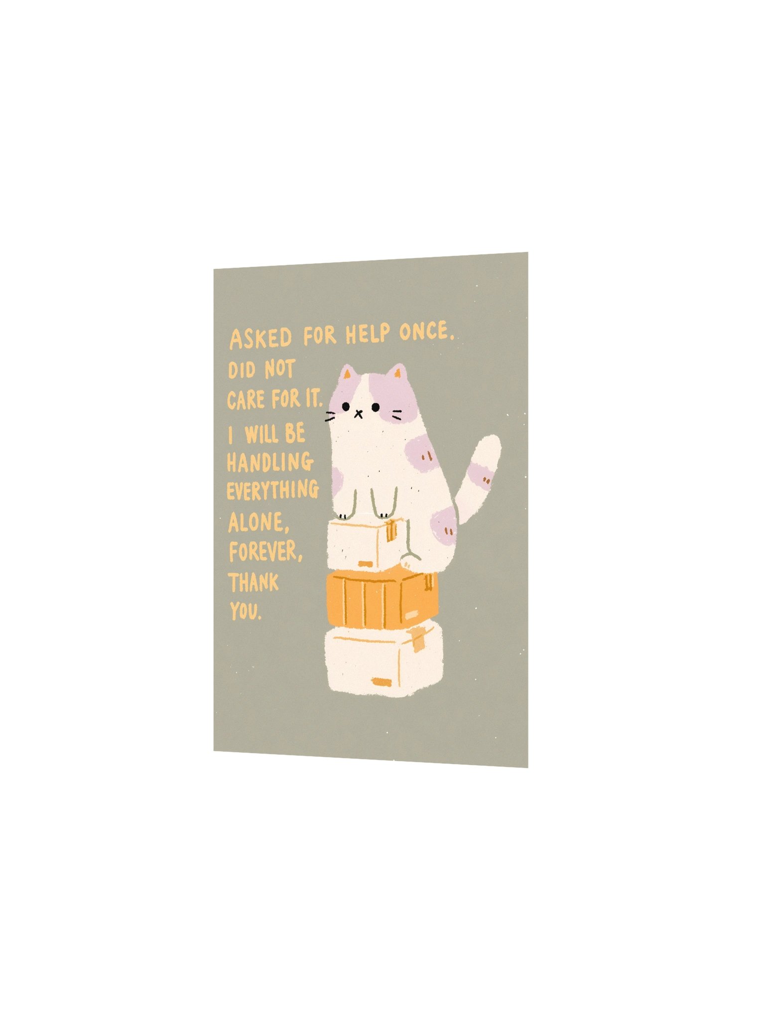 Handling It Alone Cat Poster product image (14)