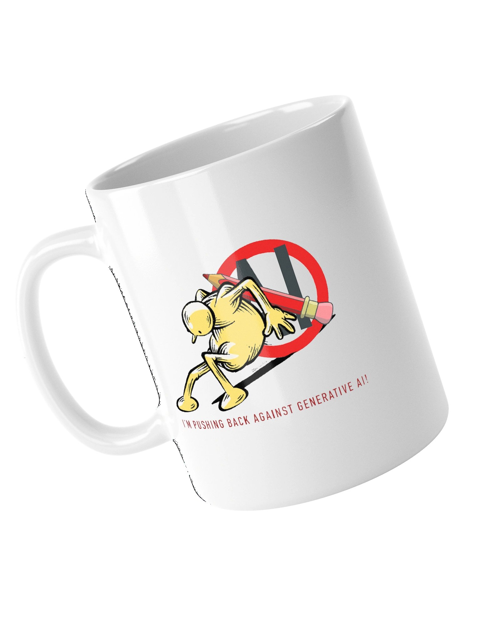'Push Back' mug. product image (10)