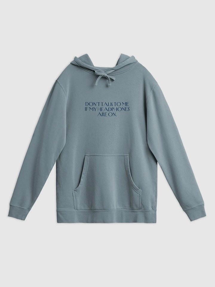 HEADPHONES ON (variant 3) printed pigment hoodie product image (11)