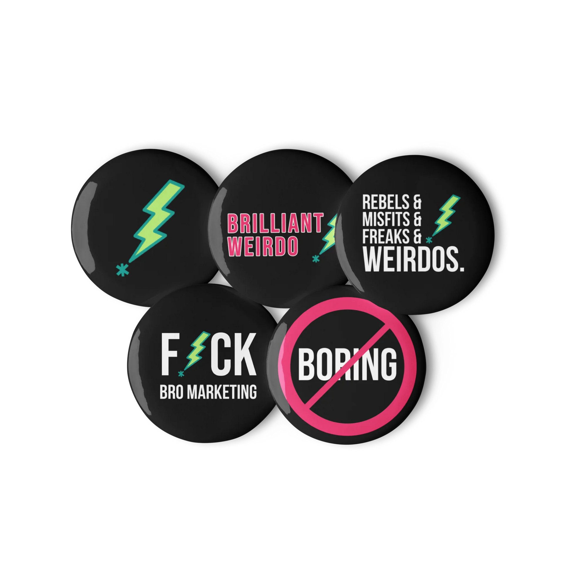 Brilliant Weirdo Pin Set - Dark product image (2)