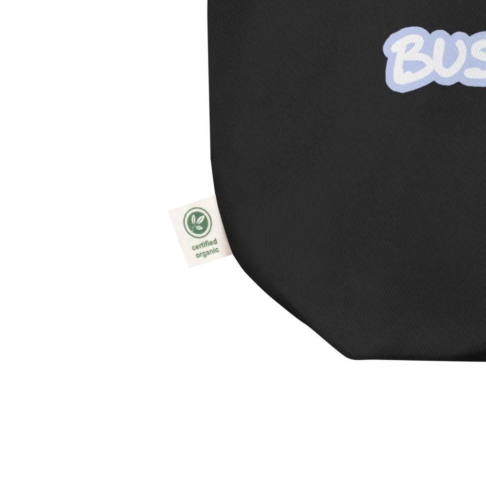 BUSY-BRAINED (lined design, #BDCAEF) tote bag product image (2)
