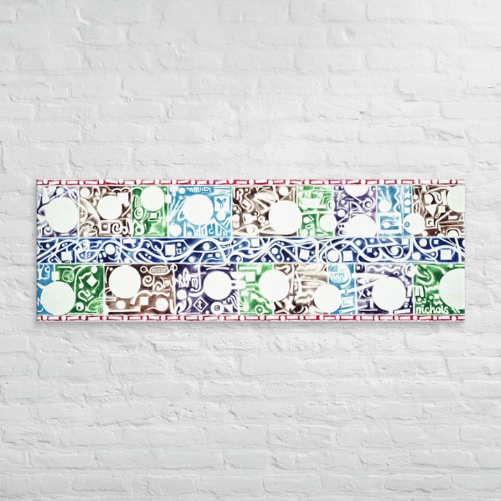 A Century of Rides I (1990) on canvas (20" x 60") product image (2)