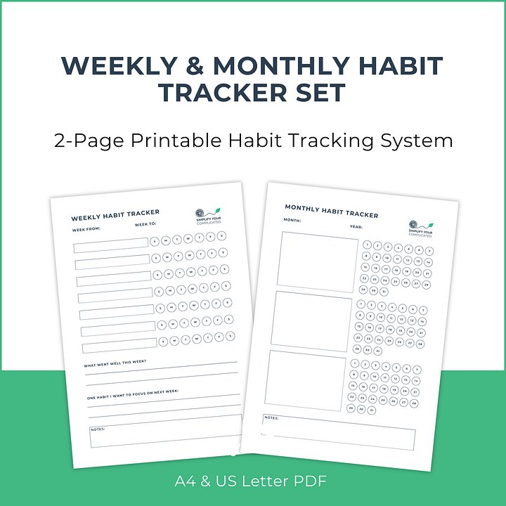 Weekly & Monthly Habit Set product image (1)