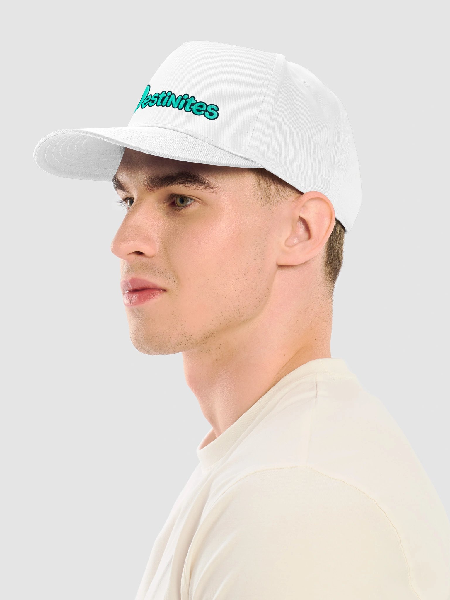 Destinites Logo white ballcap product image (7)