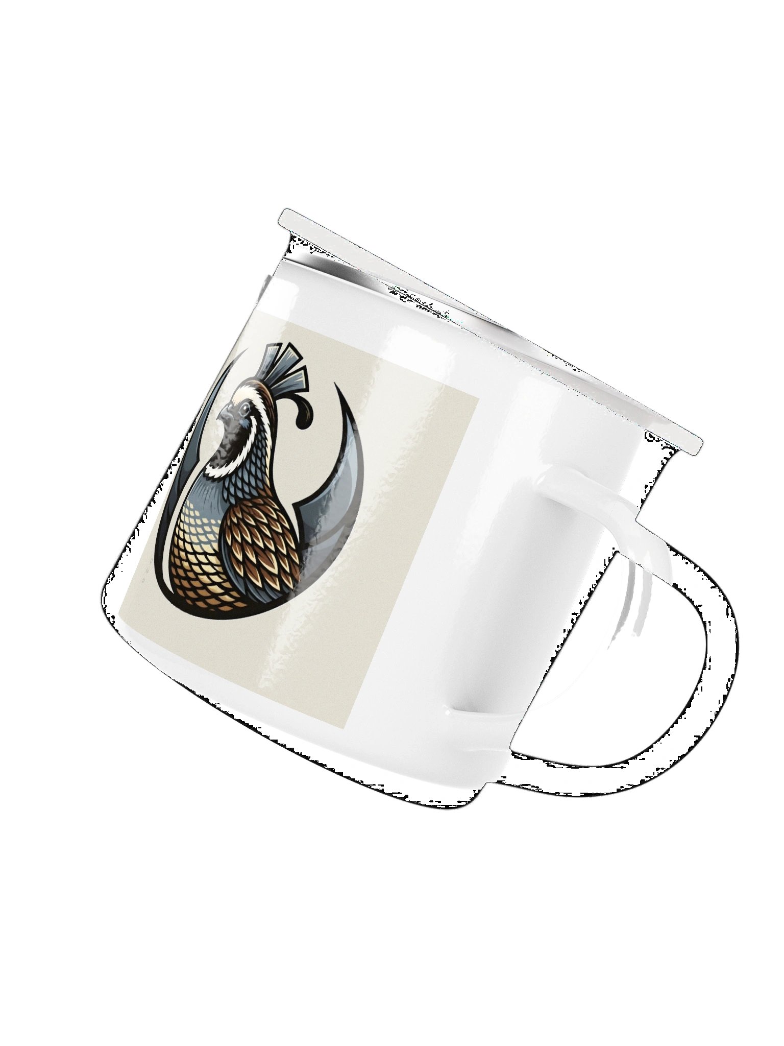 RebelQuail Crest Enamel Mug product image (3)