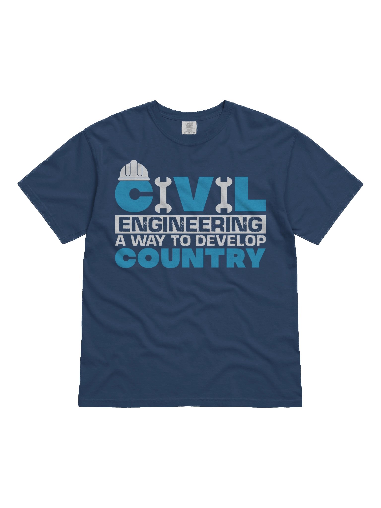 Civil engineering a way to develop country, V-Neck Tee, Funny Engineer Shirt, Gift for Engineers, Unisex Logic Tee, Engineering Humor Top product image (1)