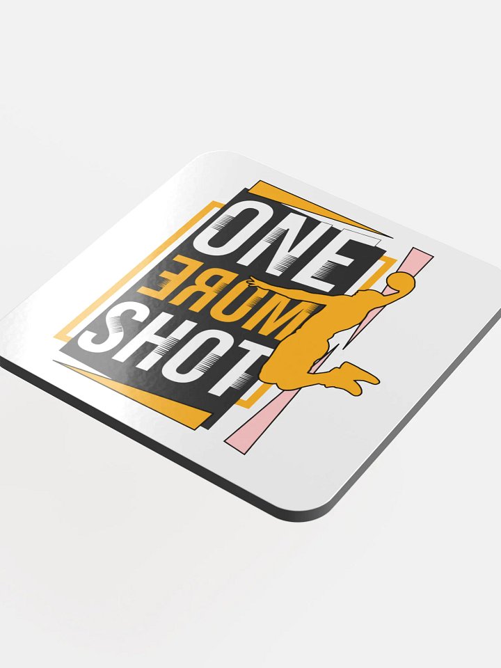 One More Shot Basketball Male Airborne Dreams Cork Coaster product image (1)