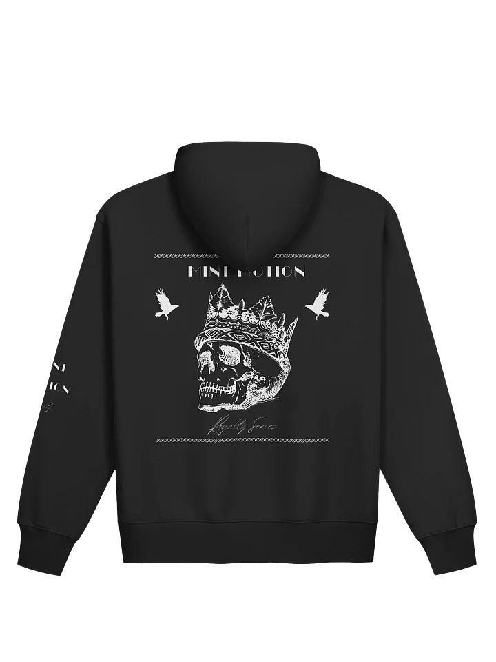 Royalty Series White Print Comfort Zip Hoodie product image (2)