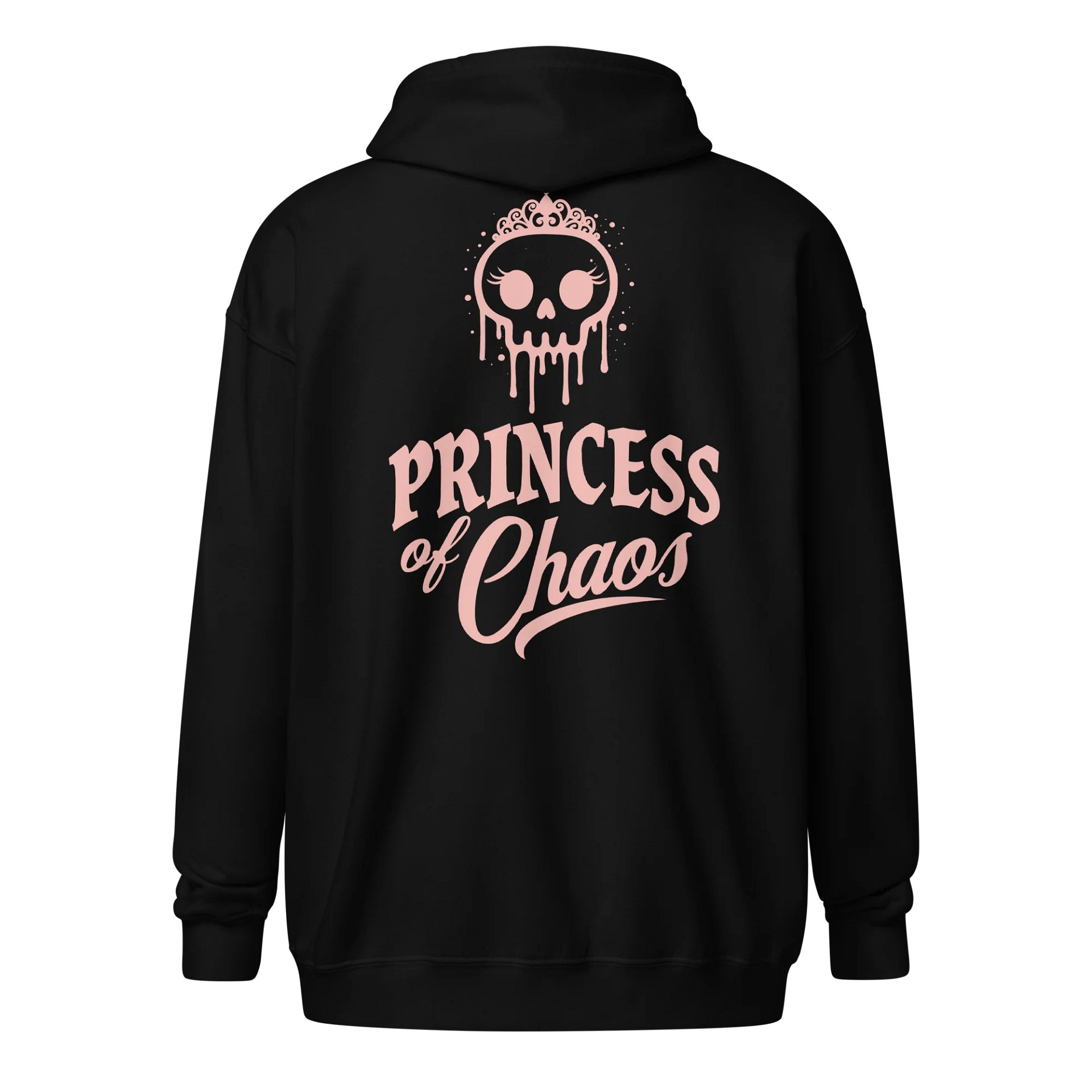 Princess of Chaos Skull Zip Hoodie - Pink product image (2)