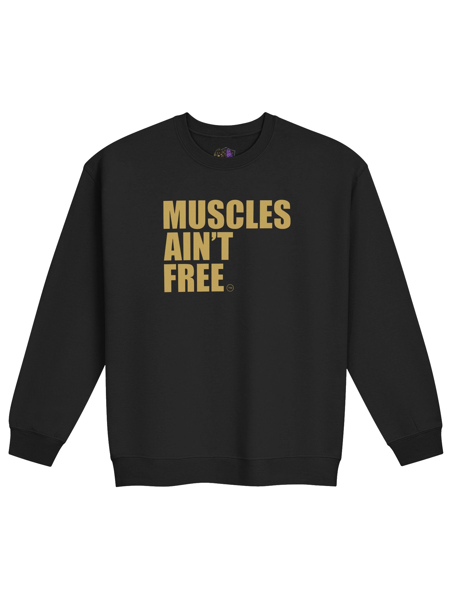 "Muscles Ain't Free" Solid Gold Heavy Blend Sweatshirt product image (11)