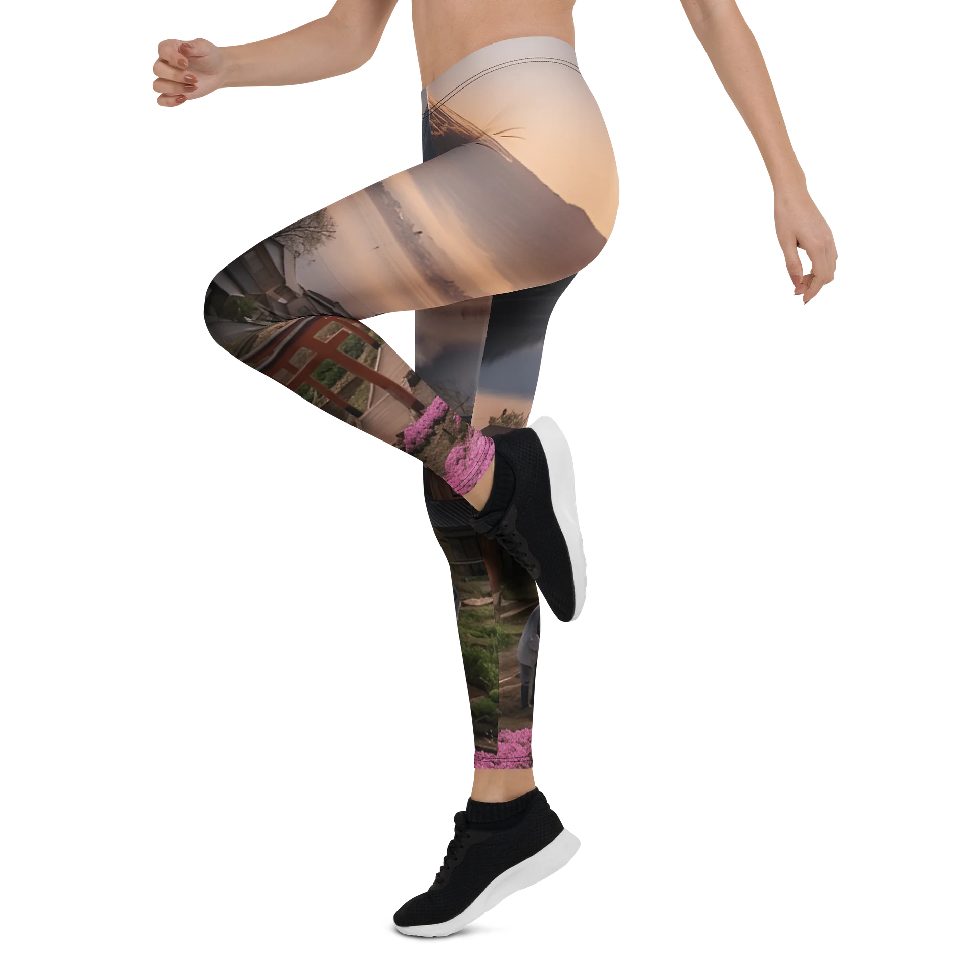 Mount Fuji Graphic Leggings | UPF 50+ Sun Protective Activewear product image (7)