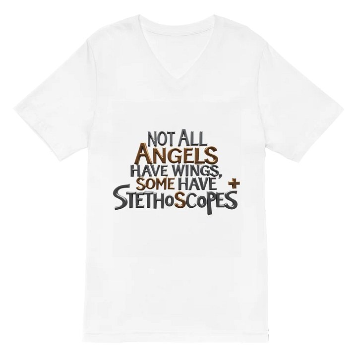 Stethoscope Angel V-Neck Tee product image (2)