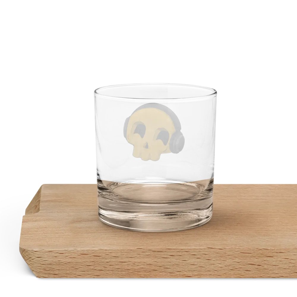 Don't Worry, Be Happy Skull Kid Rocks Glass product image (4)
