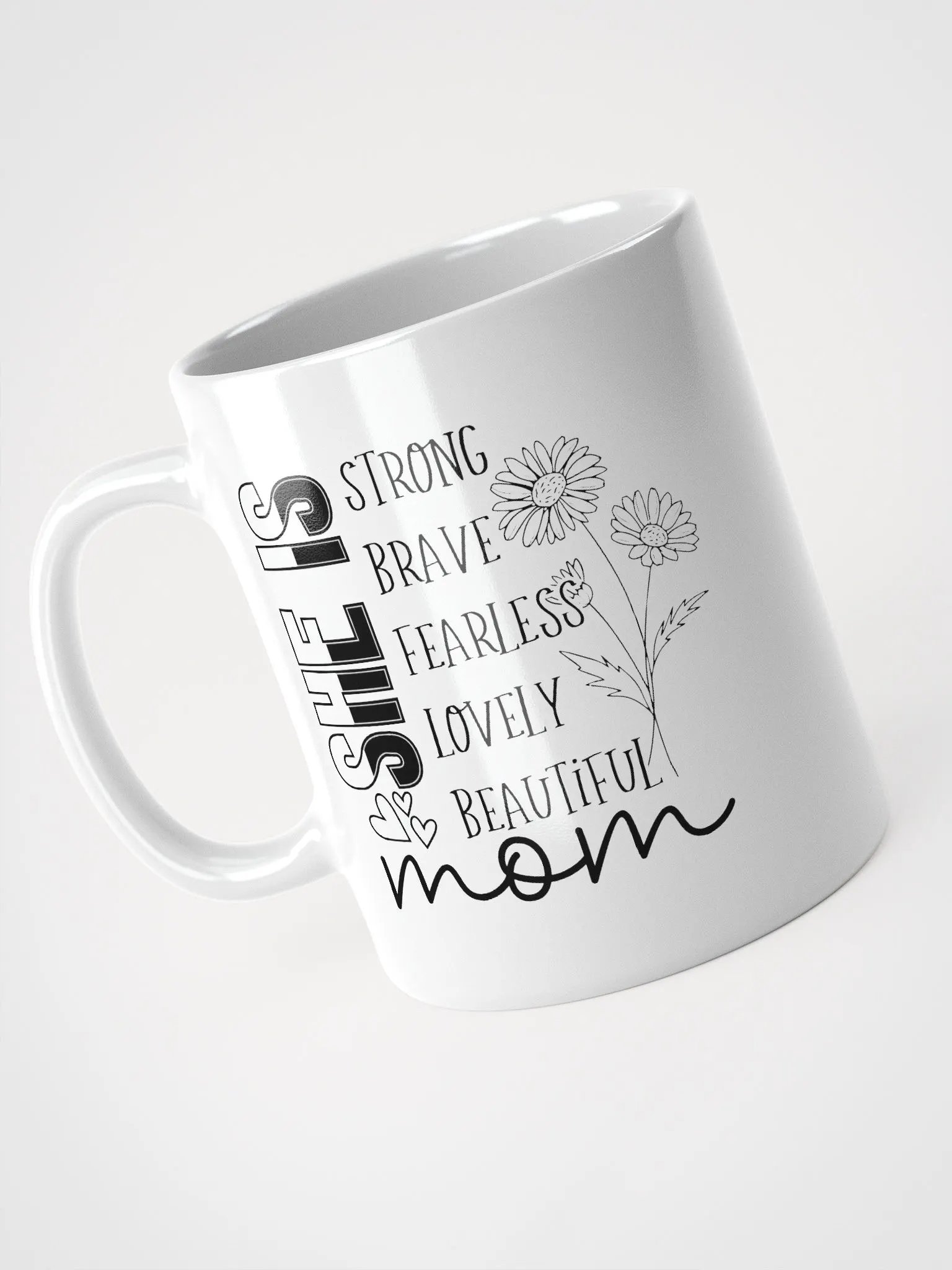Vertical Vibes White Glossy Mug product image (9)