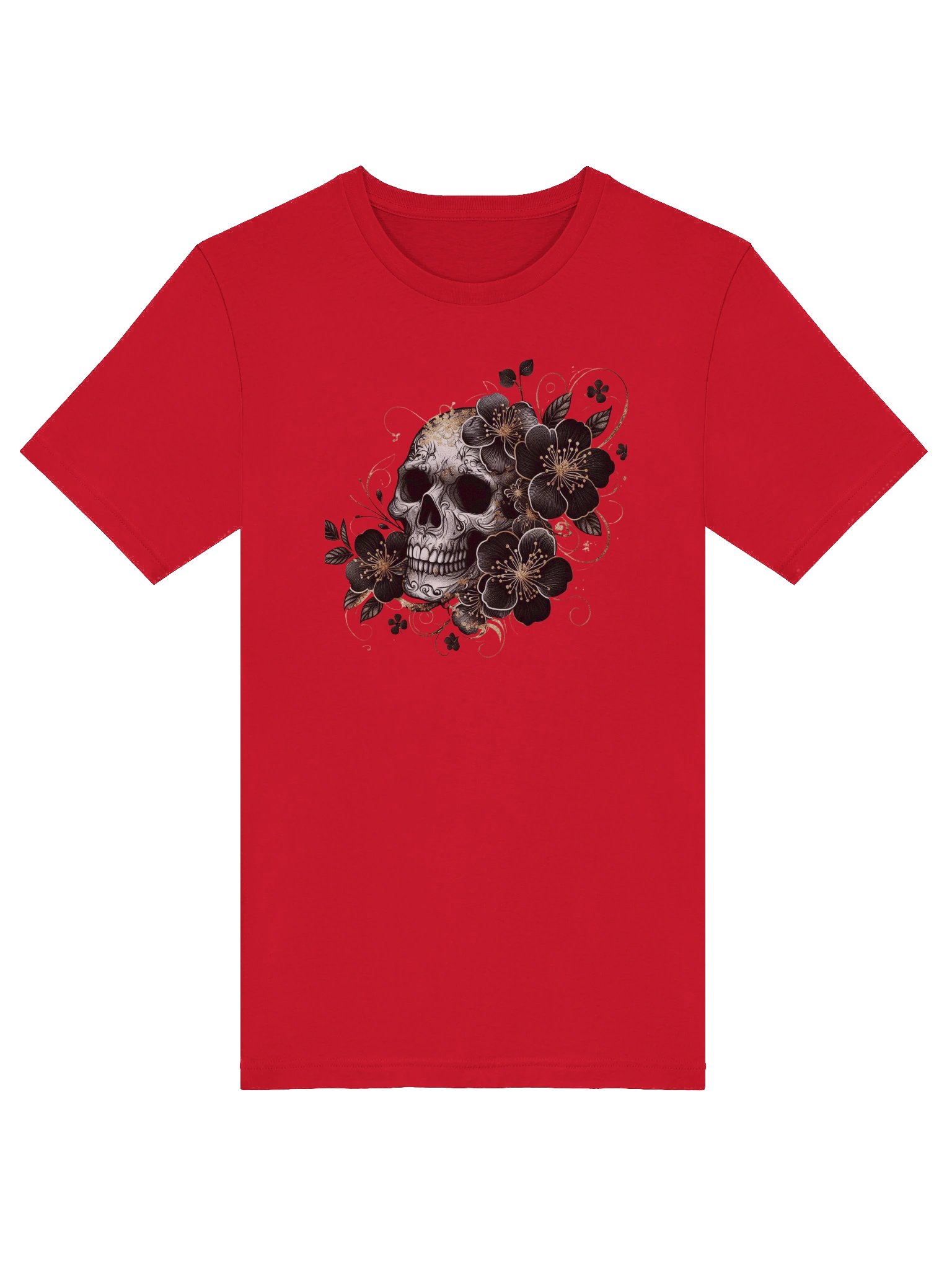 Floral Skull Elegance T-Shirt product image (45)
