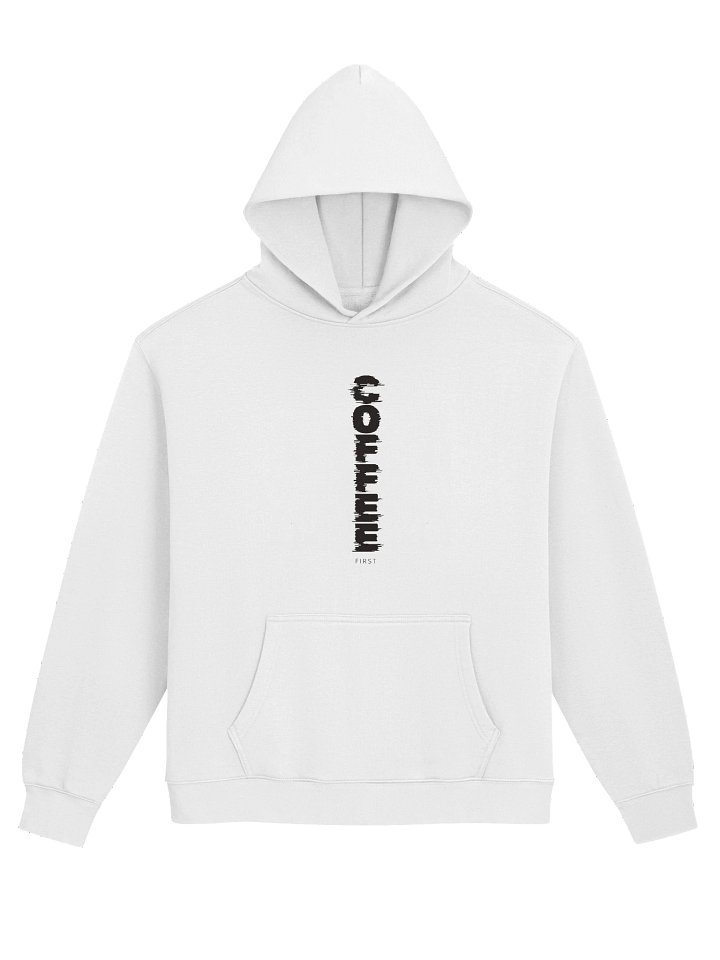 Coffee First Vertical Glitch Hoodie product image (1)