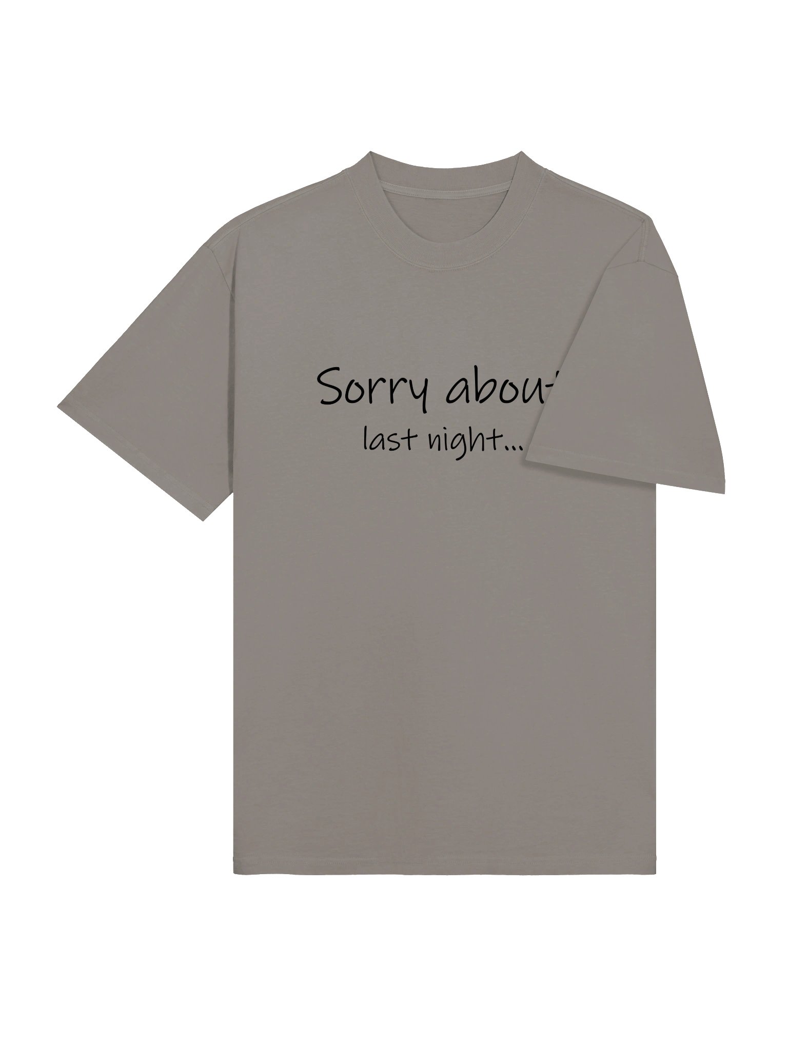 Sorry About Last Night Oversized Tee Lt. product image (13)