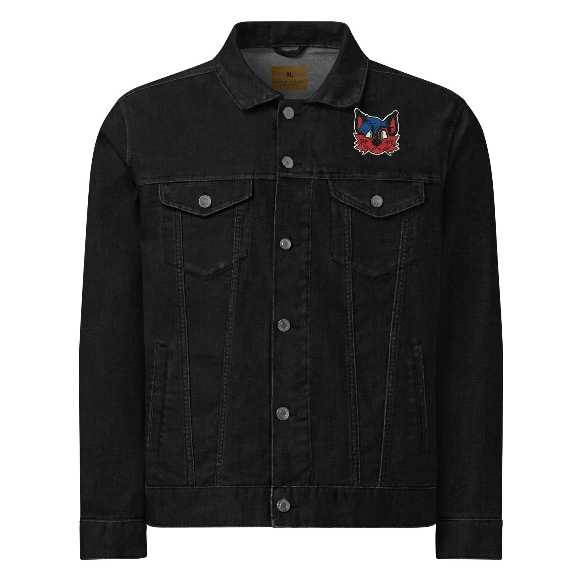 Johnie Pixelart Denim Jacket product image (1)