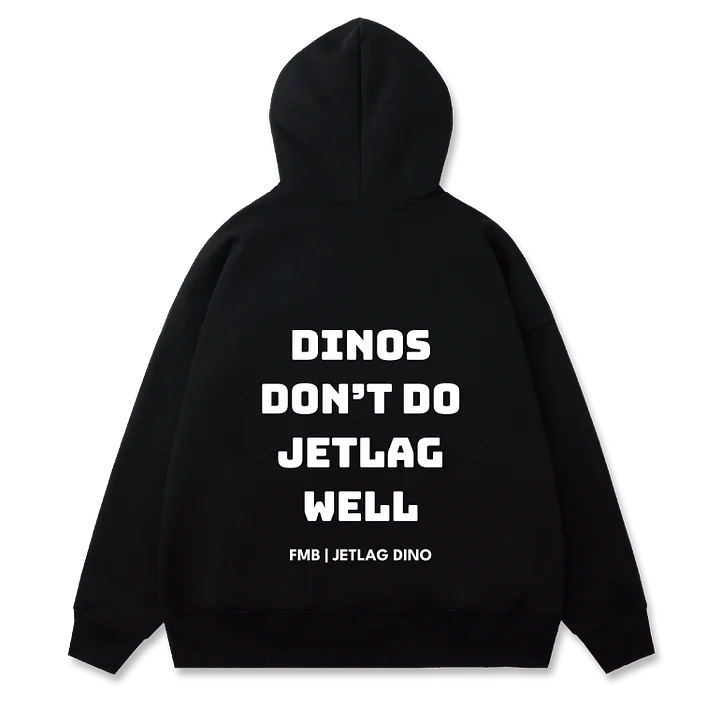FMB JETLAG DINO 經典帽T (黑) product image (2)