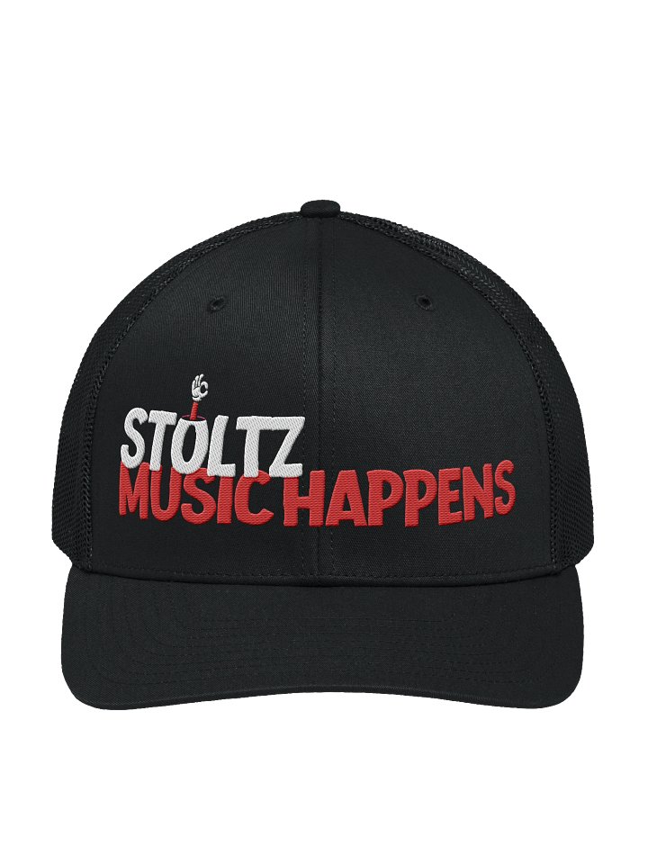MUSIC HAPPENS Black trucker cap product image (1)