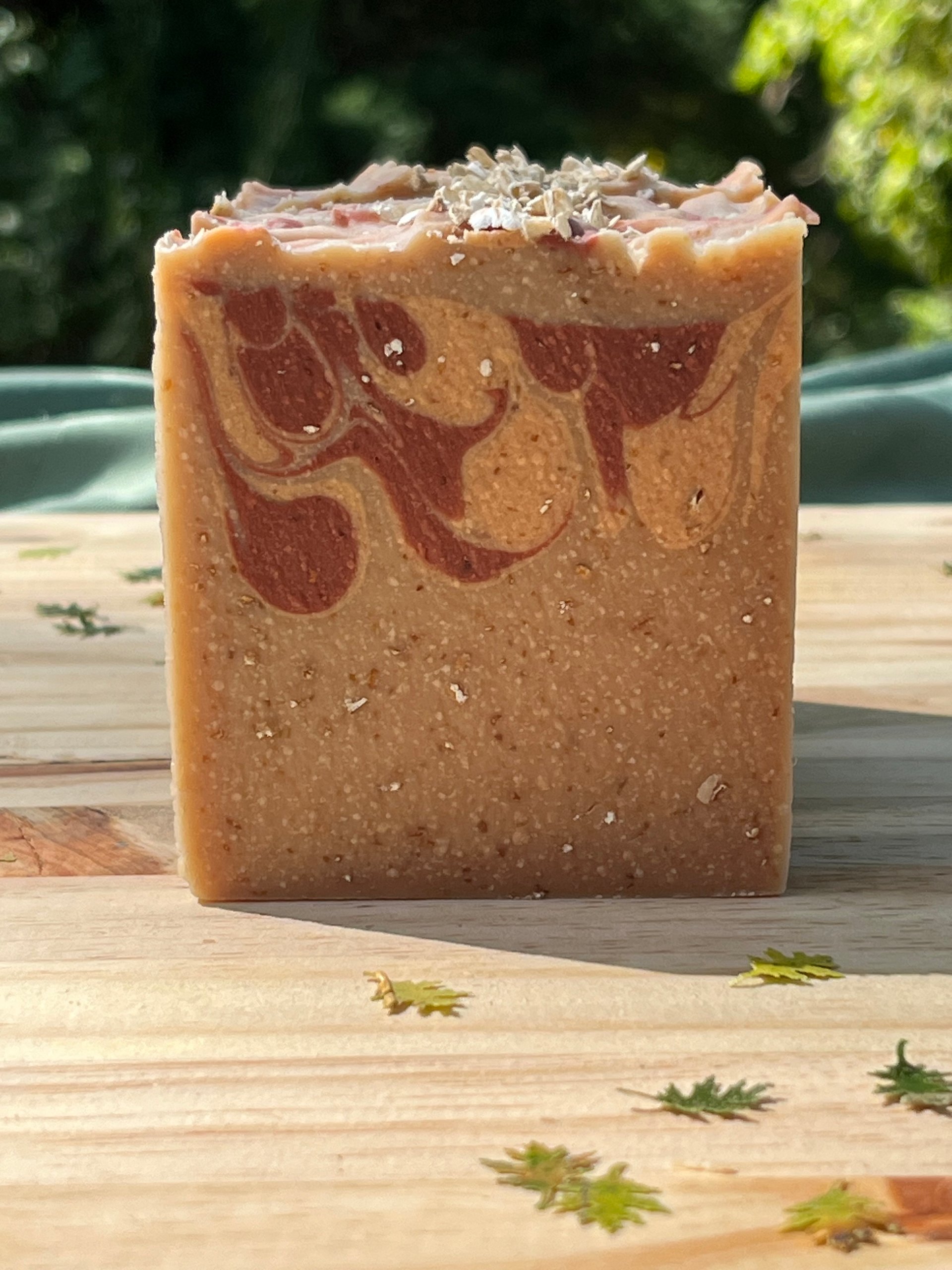 Spiced Apple & Peach Oatmeal Cold Process Goat Milk Soap product image (2)