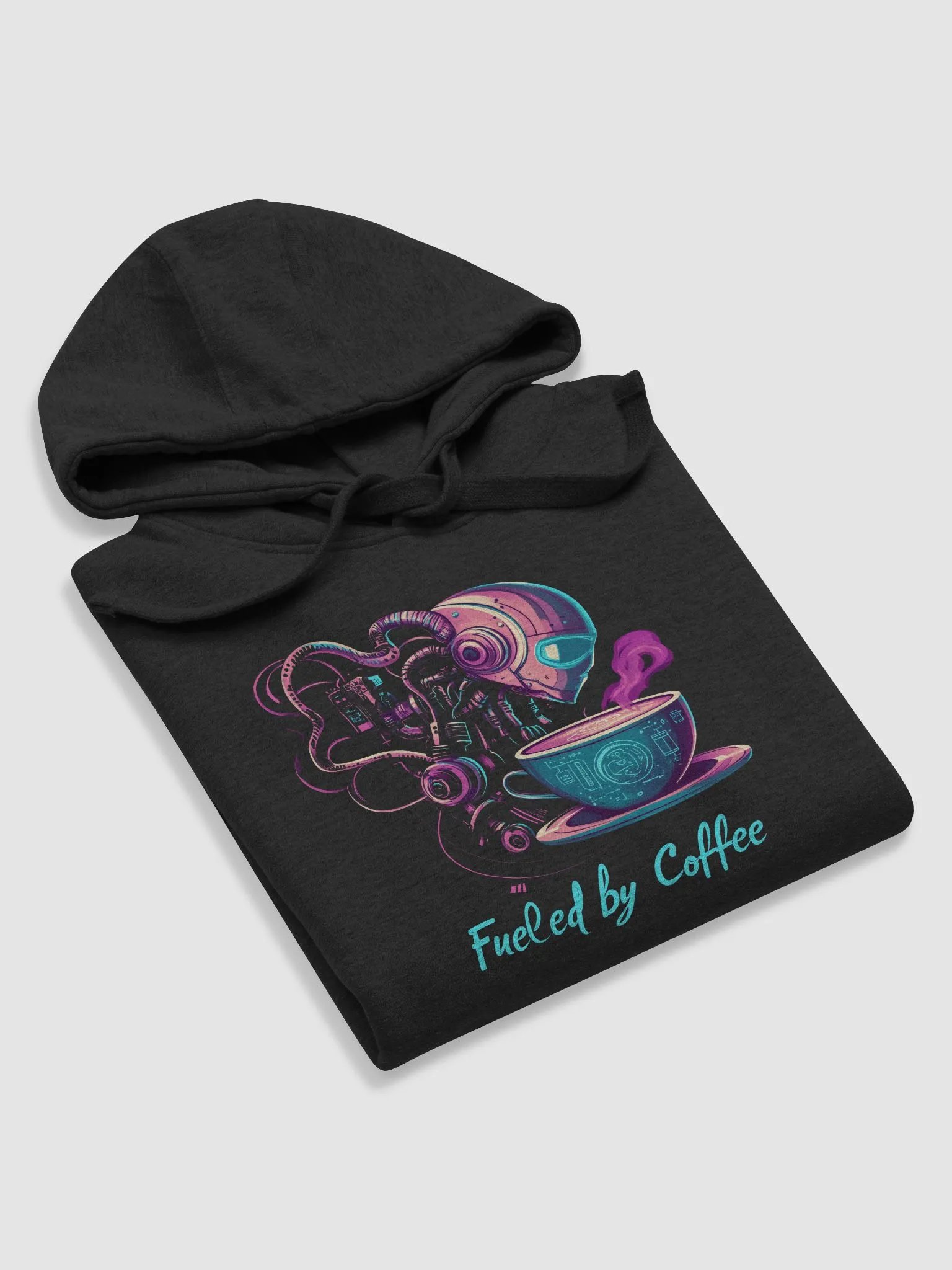 Neon Cyborg Coffee Hoodie product image (5)
