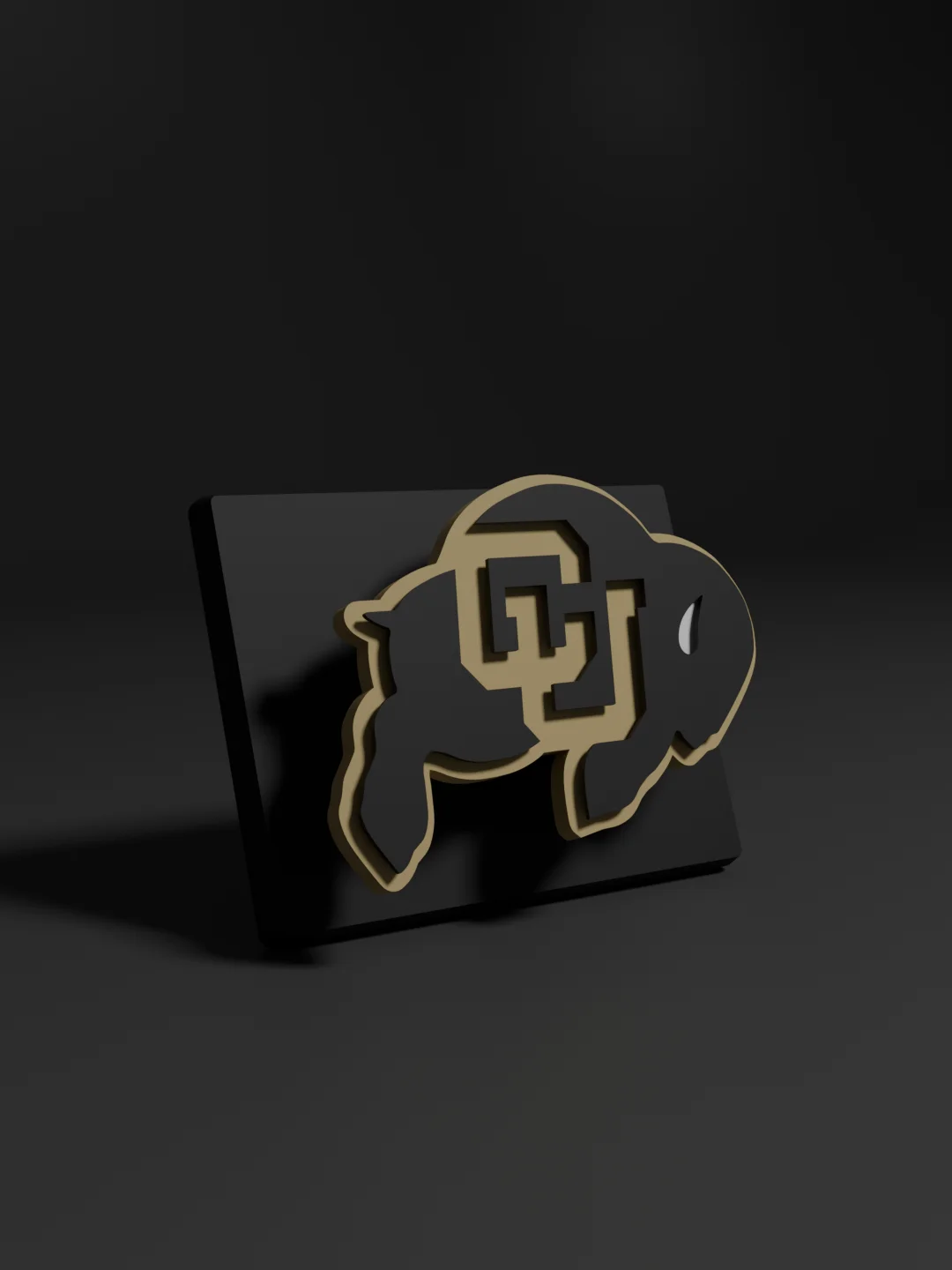 University of Colorado Buffaloes 3D Printed Floating Logo Sign (Digital File Only) product image (1)
