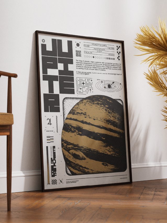 Dominion : Jupiter — Bold Brutalist Digital Print for Modern Interior product image (3)