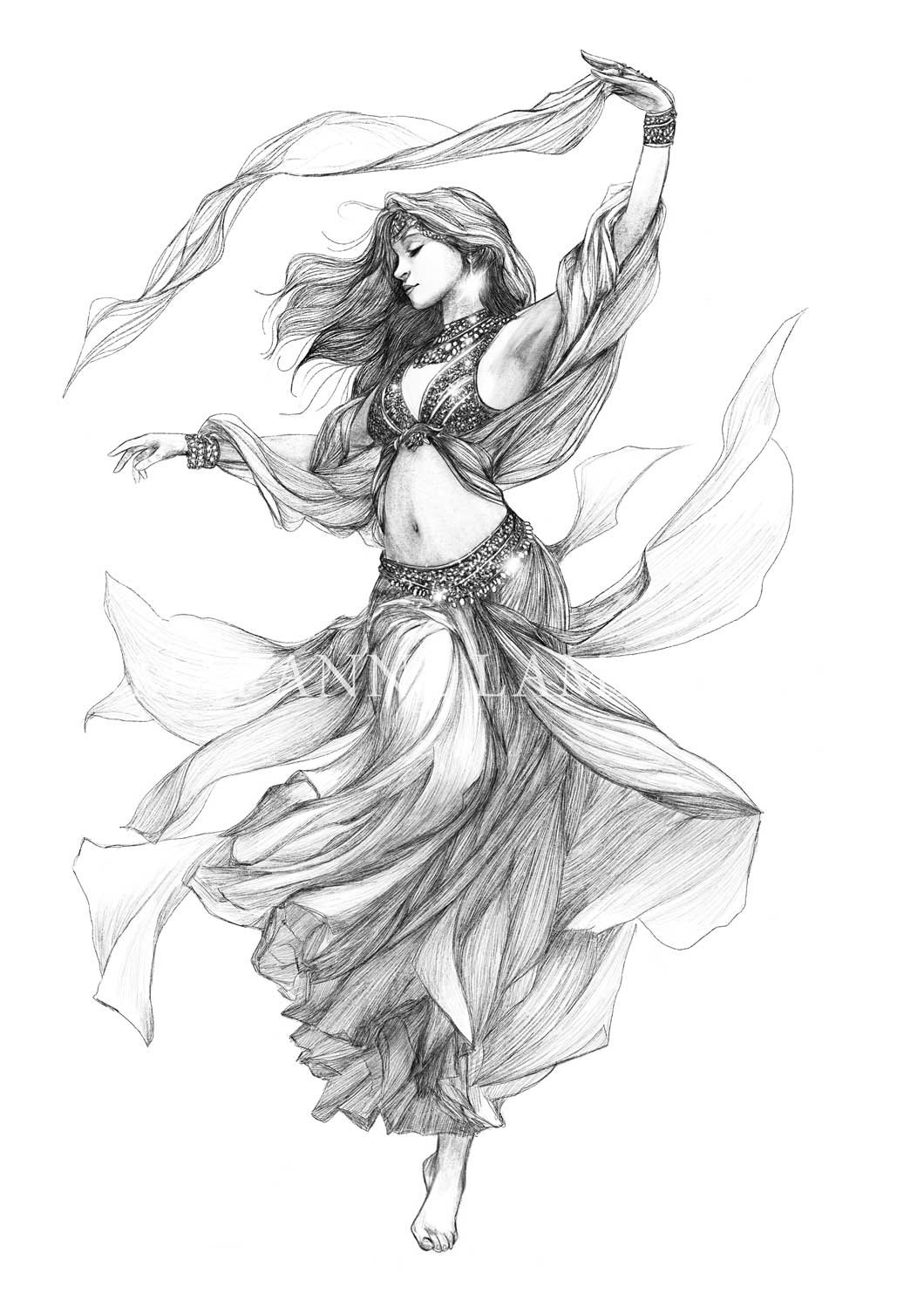 Lunu Dancer | The Heart of Shadow Art Print product image (1)