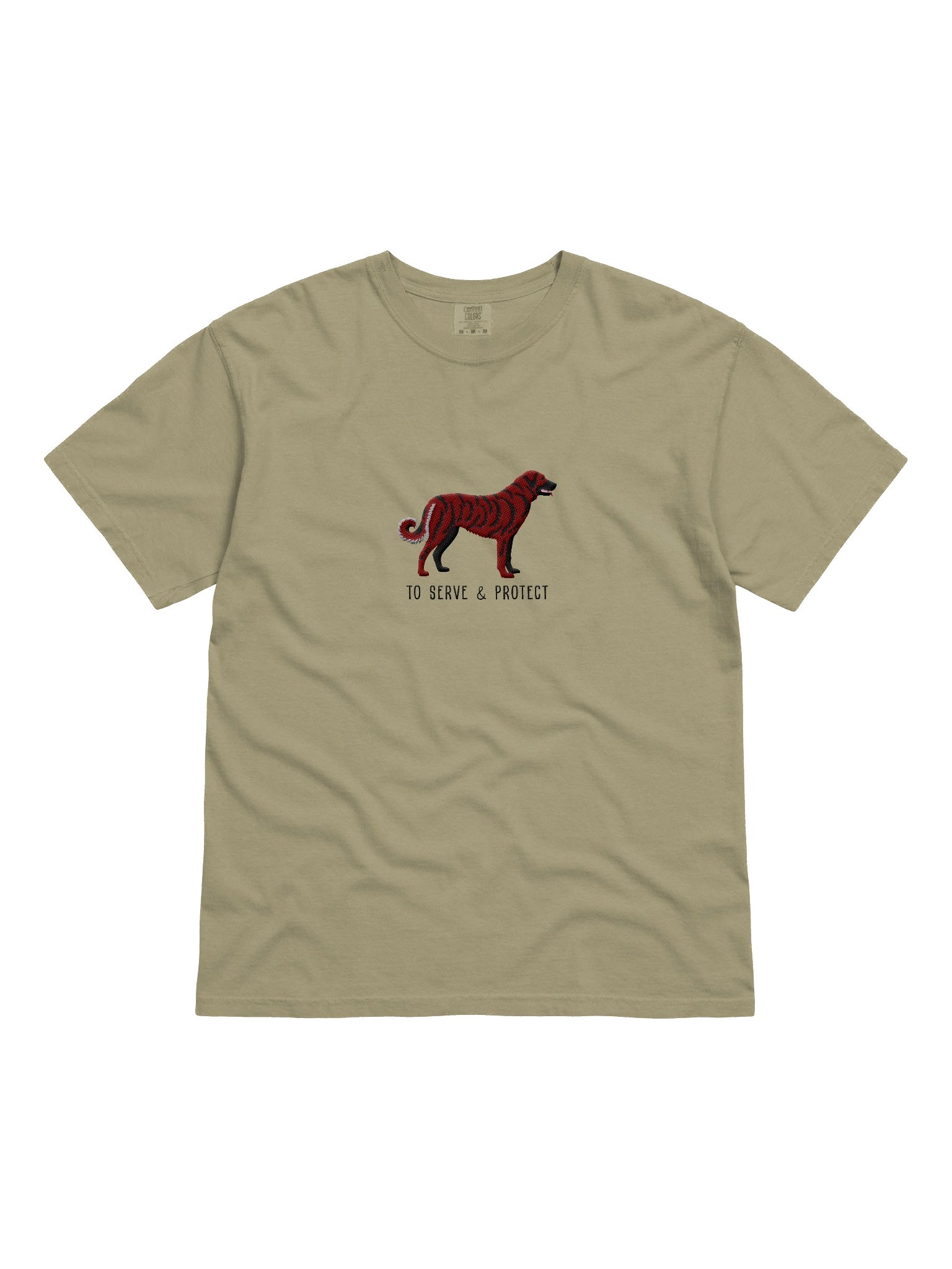 To Serve and Protect T-Shirt(Embroidered) of an Anatolian Shepherd Dog(Red Brindle) product image (4)