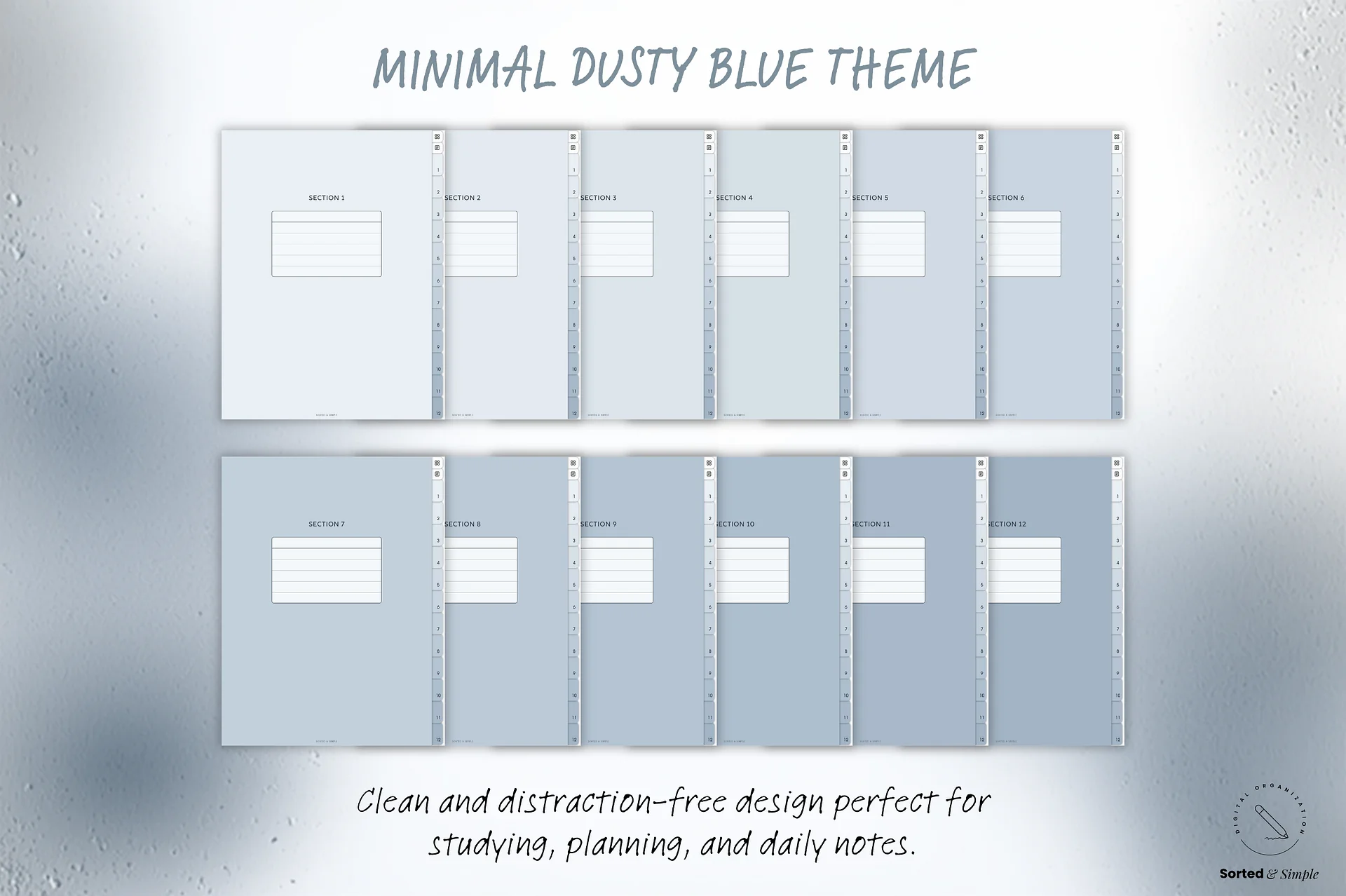 Smart Digital Notebook - Dusty Blue product image (9)