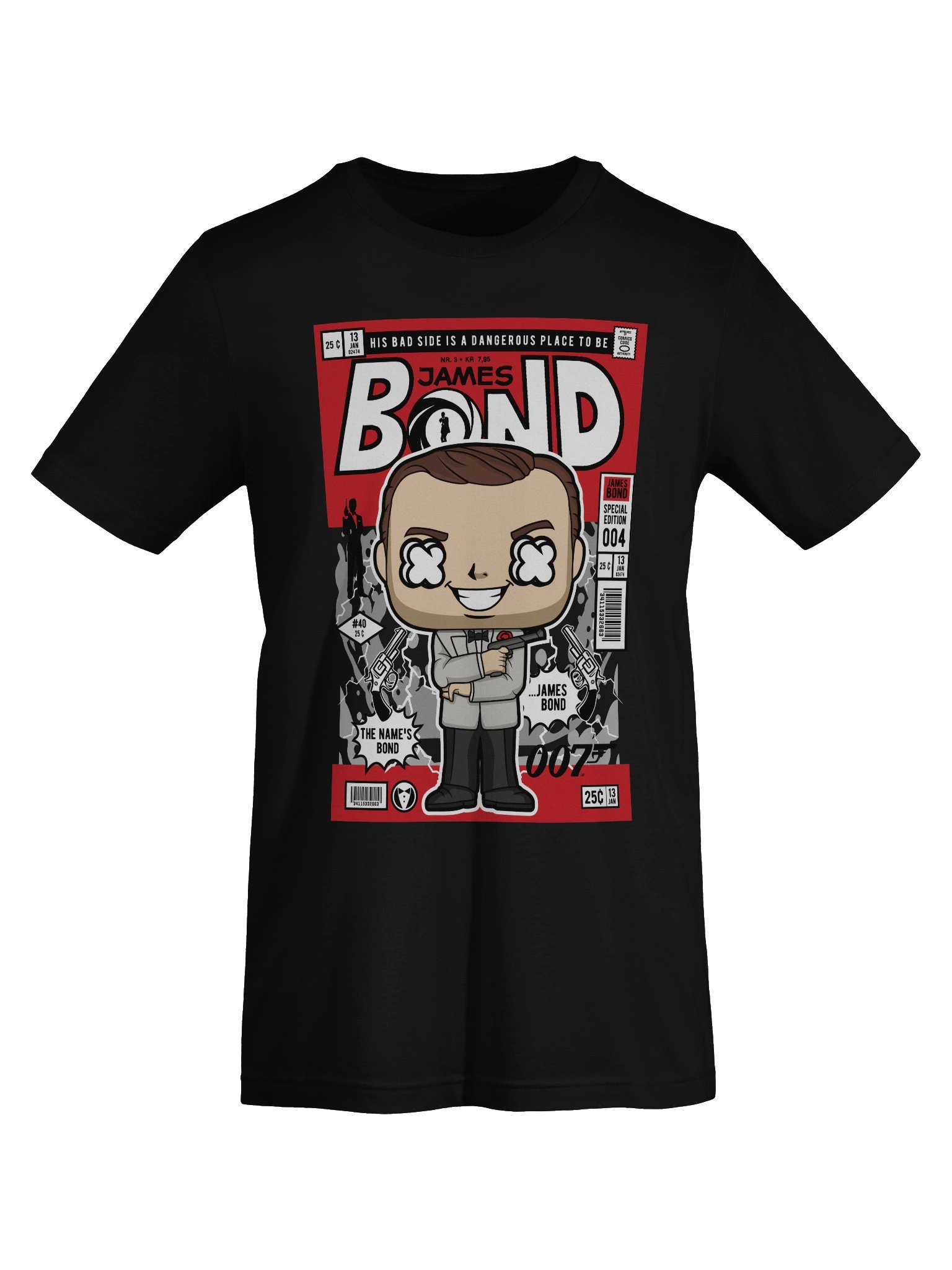 007 Comic Style Bond T-Shirt product image (7)