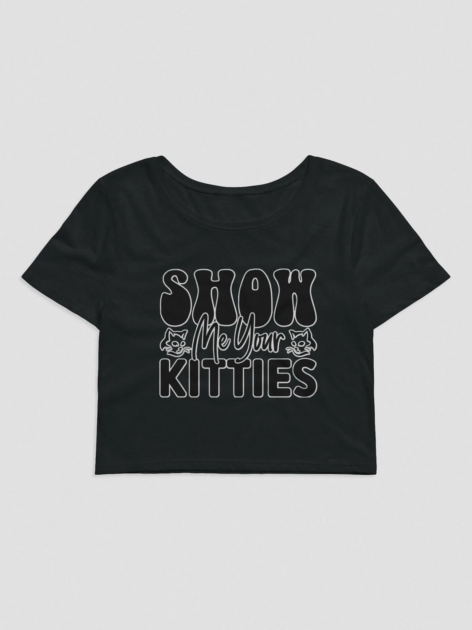 Show Me Your Kitties Crop T-Shirt product image (4)