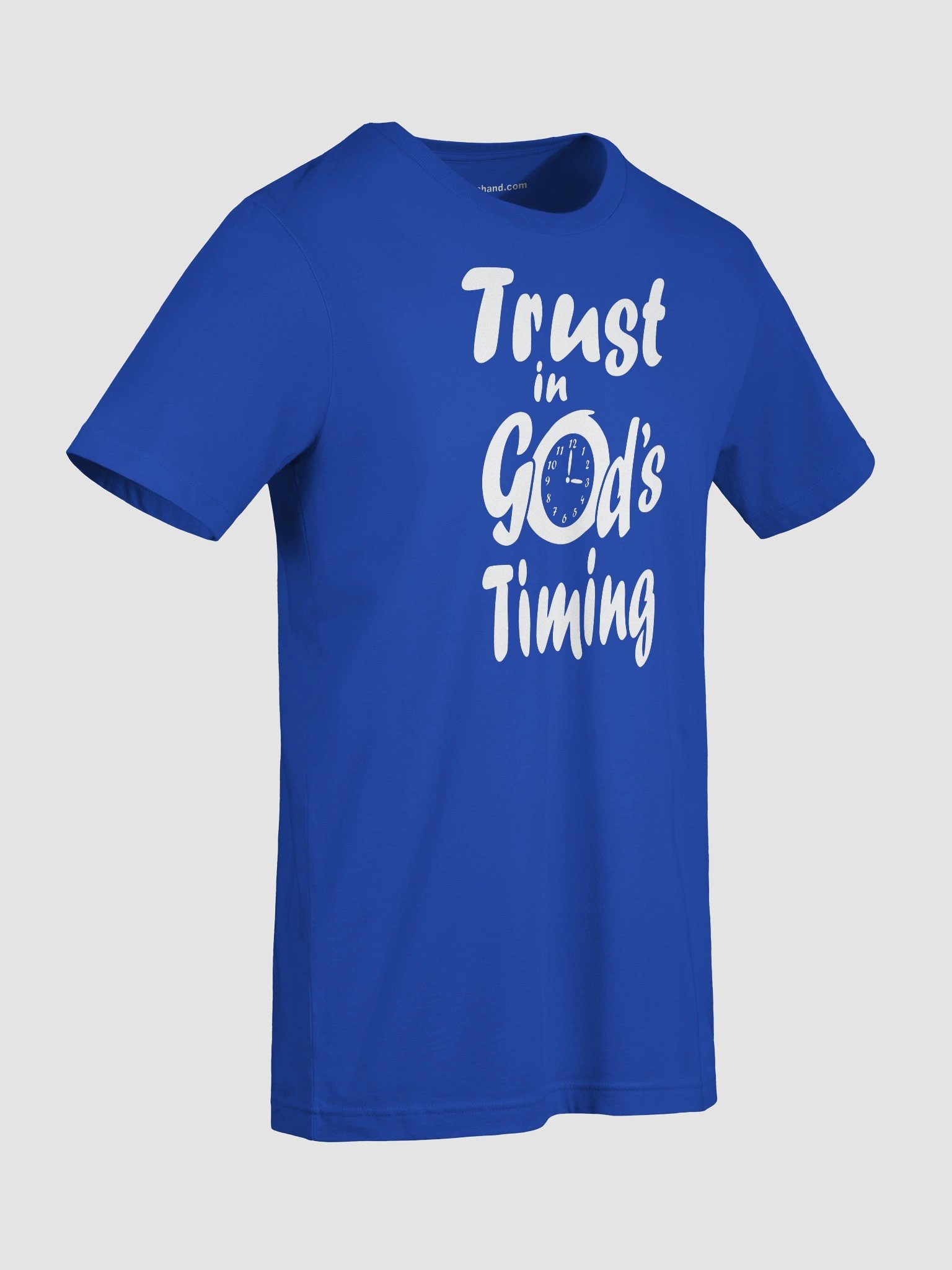 Trust in God's Timing Clock T-Shirt WTX product image (80)