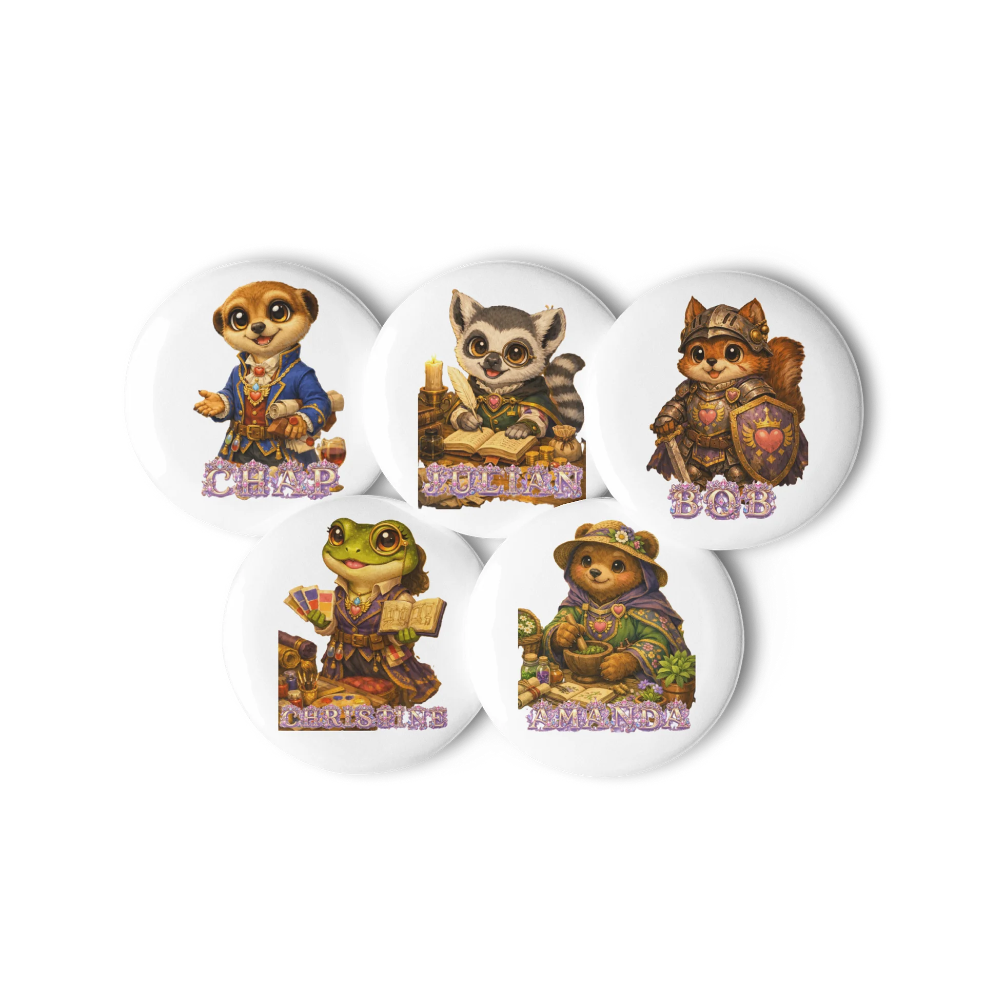 Kingdoms Court 2 Pin Button Set product image (2)