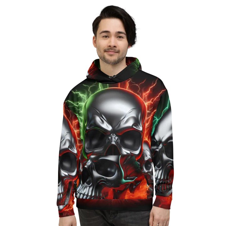 Metallic Skulls - Unisex Skull Hoodie #16 product image (2)