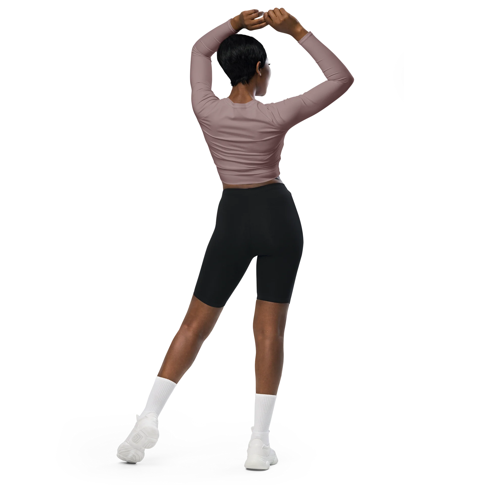Dusty Pink All-Over Print Crop Top product image (4)