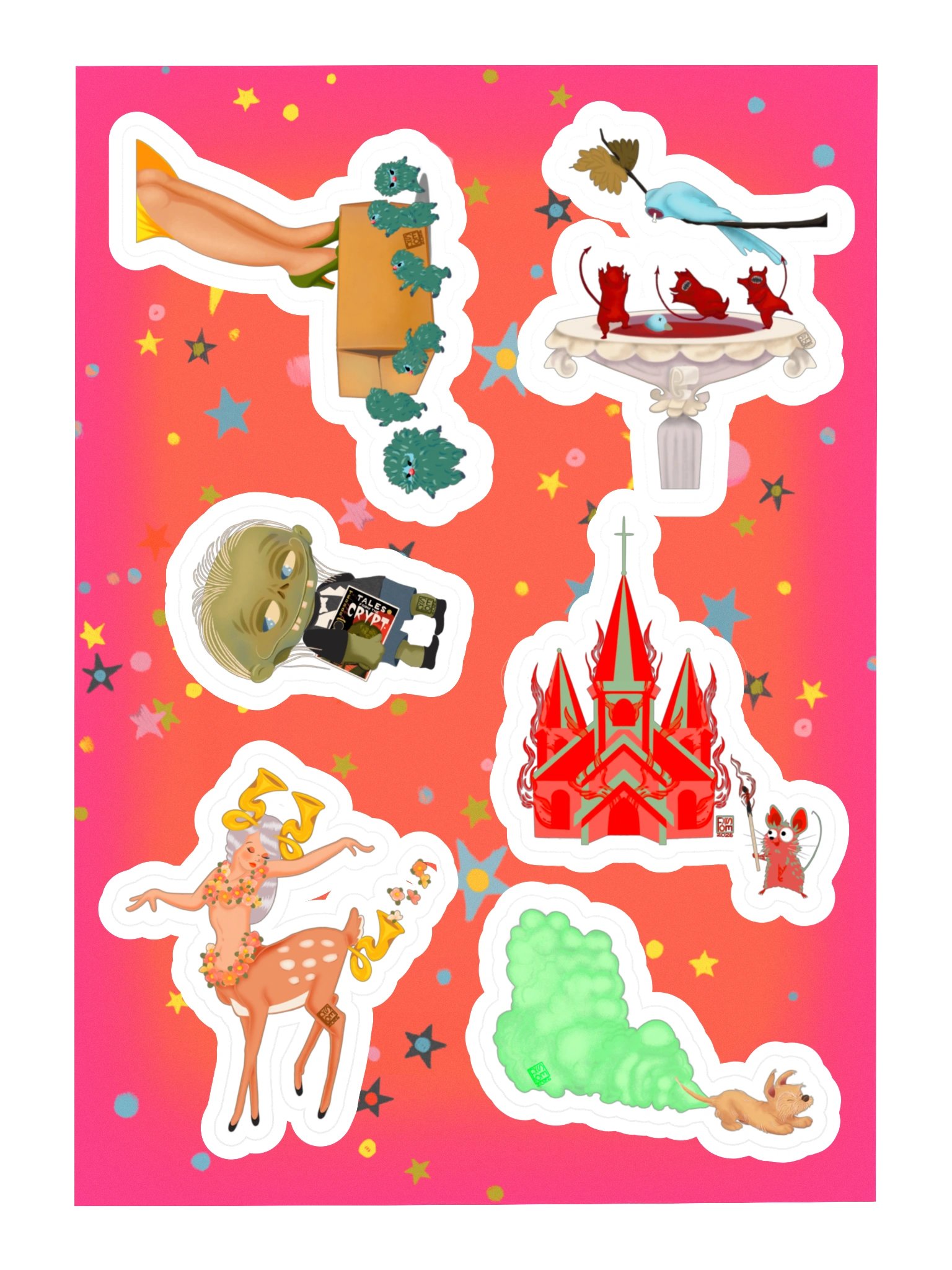 Monster Mayhem 2026 Sticker Sheet 3 product image (1)