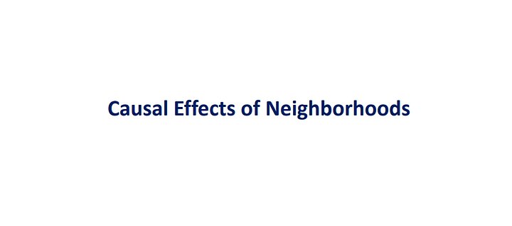 Using Big Data to Solve Economic and Social Problems-Causal Effects of Neighborhoods product image (1)