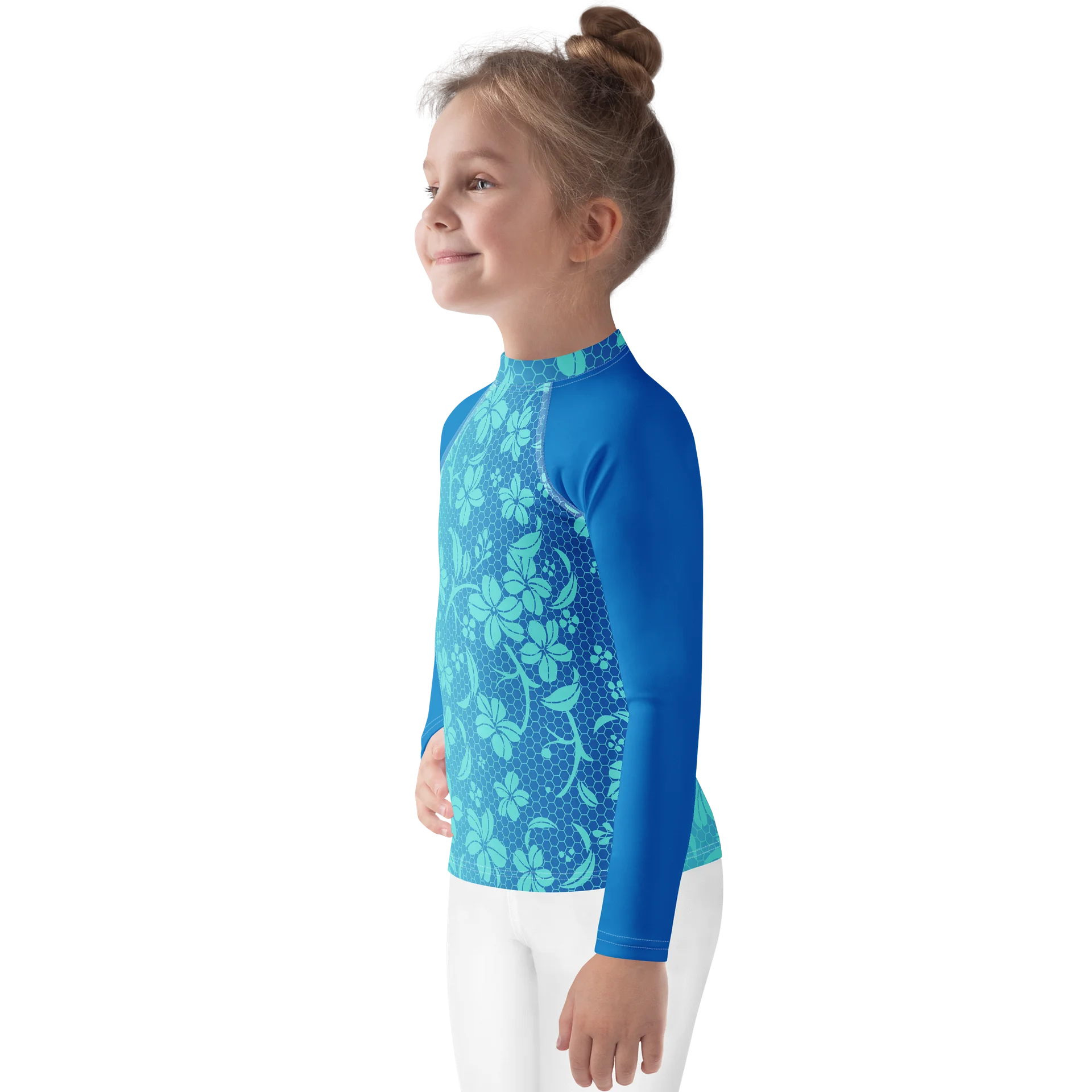Blue Blossom Kids Rash Guard product image (3)