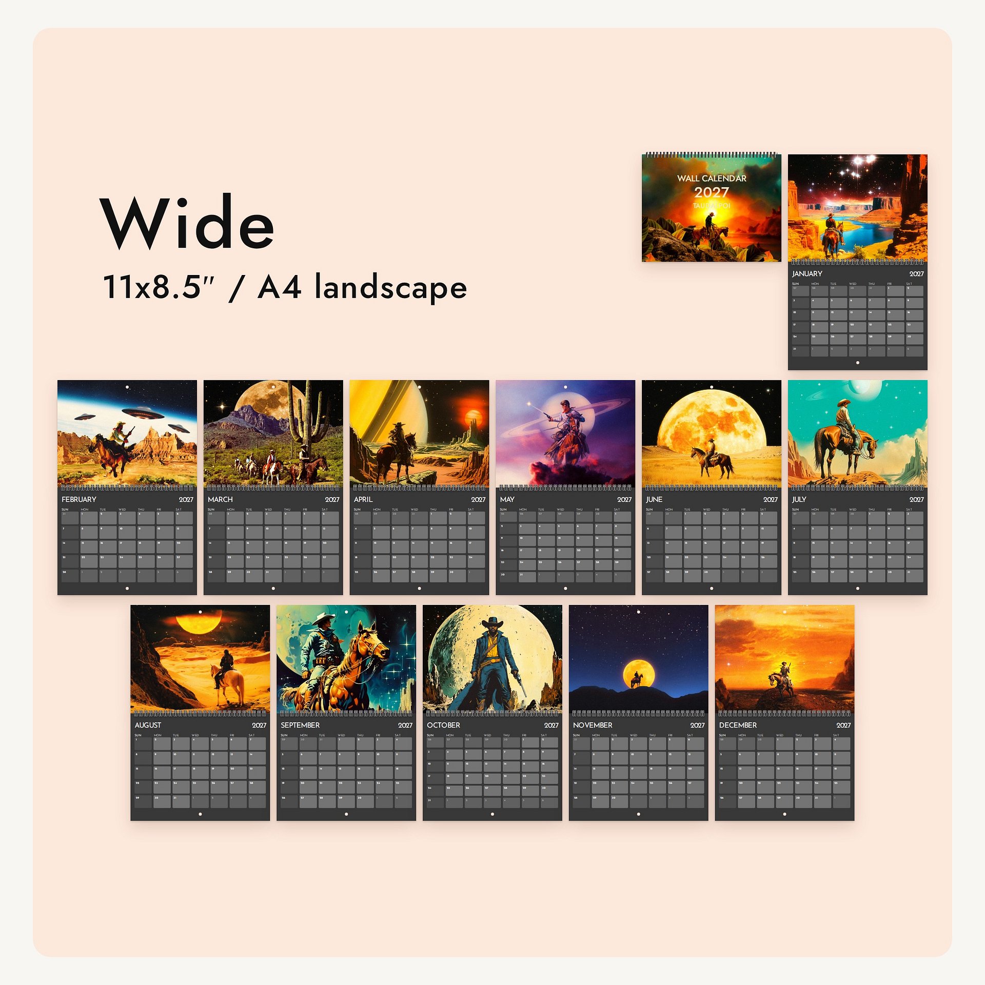 Western 2027 Calendar product image (8)