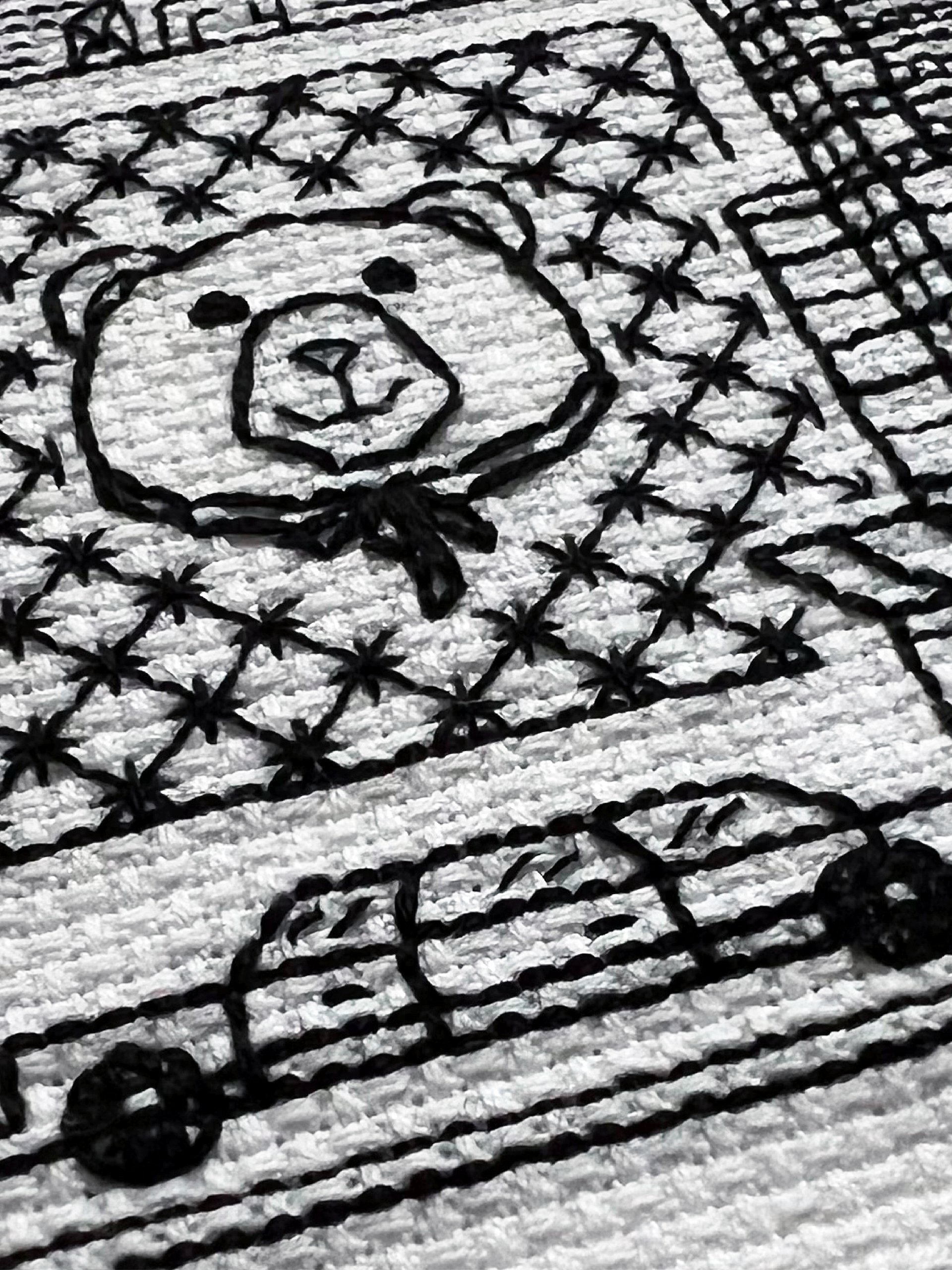 Yippee Ki-Yay • Blackwork Cross Stitch Pattern • PDF Digital Download product image (6)