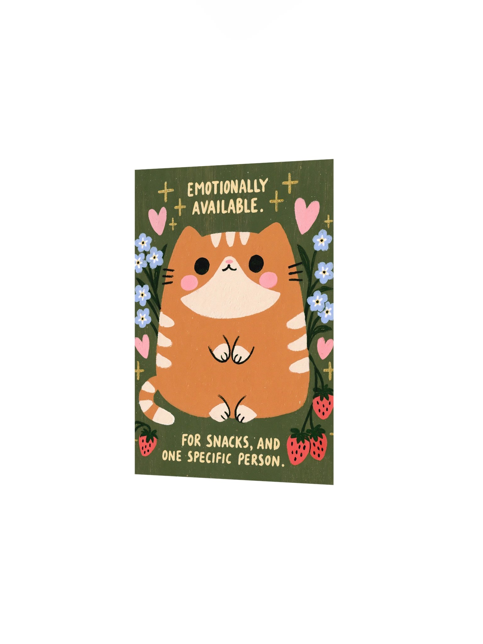 Emotionally Available Cat Poster product image (2)