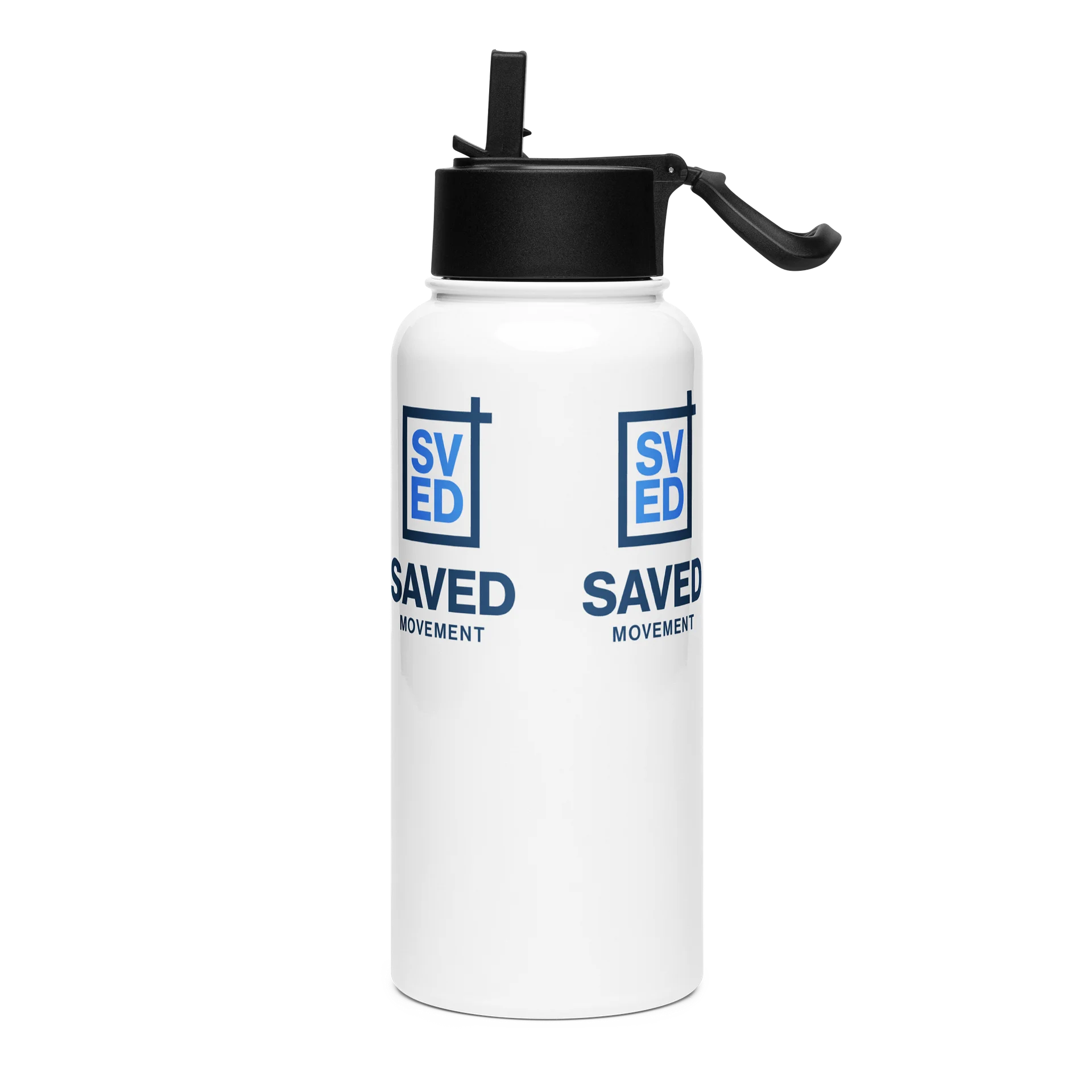 SAVED Movement Logo Pattern Water Bottle product image (3)